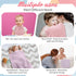 Hahafelt 6 Set, Pcs Muslin Hooded Bath Towels Washcloths and Bibs Muslin Cotton Baby Towels Absorbent Hooded Blanket