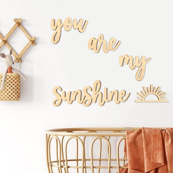 Xylolfsty You Are My Sunshine Wall Decor Boho Nursery Wall Art 5
