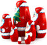 7 Christmas Santa Wooden Nesting Dolls pcs - Santa Claus Christmas Decoration Doll Gifts Ideas - Handcrafted