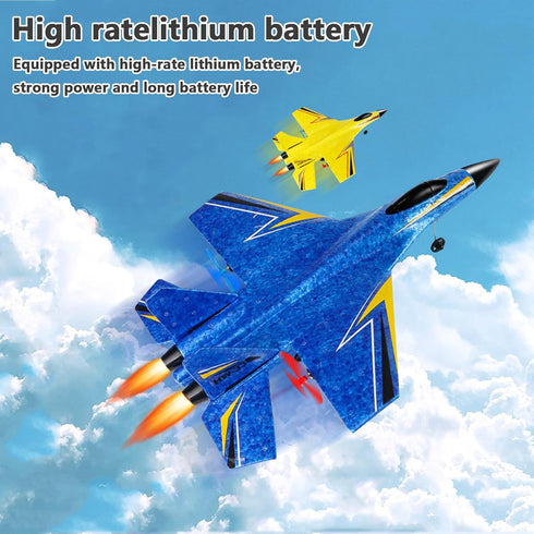 Generic 14+Ages Lights/3 Batteries,360 RC Airplane, Glider Aircraft,for Teens and Adults,Durable Lightweight Foam RC