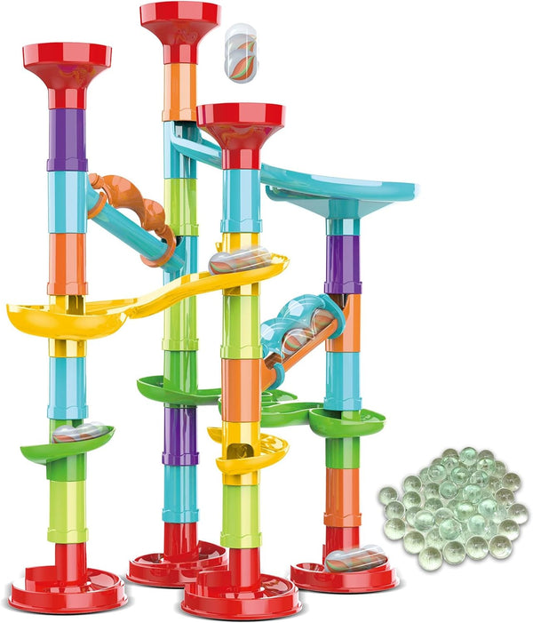ailixinda 50 PCS Marble Toy Premium Set,STEM Educational Building Block Toy,Marble Track Race