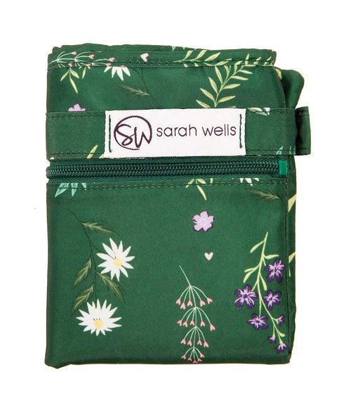 Sarah Wells Pumparoo Wet Dry Bag for Breast Pump Parts Compact Organizer with Waterproof Pocket, Staging Mat & Fridge