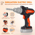 Set- 48PCS Set 3+ Kids Tool Toddler Tool Toys with Electronic Toy Drill, Tool Bag&Tool Belt&Tape Measure, Pretend Play