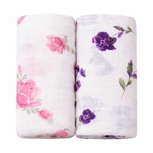 Margaux & May Muslin Baby Swaddle 100% Cotton, Large 47 x 47