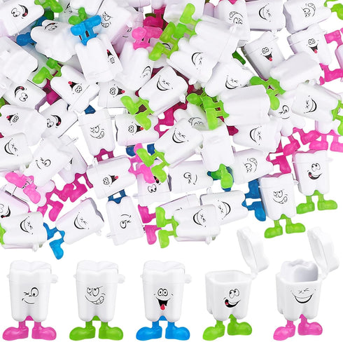 Haomian 100-Piece Tooth Saver Necklaces Tooth Necklace Little Box for Lost Teeth, Milk
