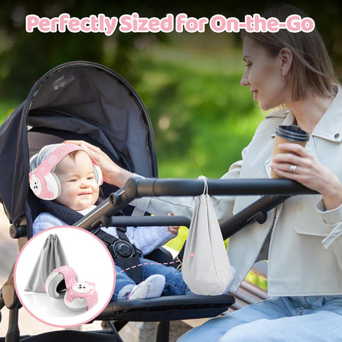 Baby Ear Protection, Bear Baby Headphones Noise Cancelling for Infant Hearing Protection Ages 0-36 Months, 25dB NRR