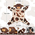 Longhorn Baby Security Blanket Lovey Baby Shower Cow Spotted Cowhide Print Stuffed Cow Snuggler First Birthday Unisex