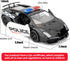 BDTCTK 1/36 Scale Lamborghini Gallardo Police Car Model, Zinc Alloy Die-Cast Pull Back Vehicles Kid Toys for Boy Girl Gift