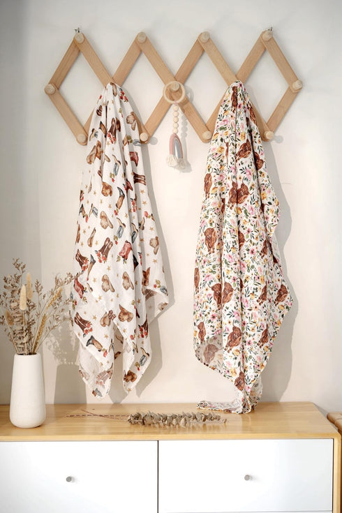 2 Pack 47 47 inches, (2 Pack ittle Jump Muslin Swaddle Blankets for Boys Girls, Receiving Baby Blanket Large x Soft