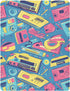 Pigsaly 80s 90s 27x39 Inch Crib Sheets Colorful Tape Baby Sheet for Standard Crib Mattress Boys Girls Toddler Bed