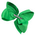 Huge Boutique Hair Bows Alligator Clips 6 Pcs 8 Inch for Women, Teens, Baby Girls (Green)