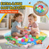 Windidi 9-in-1 Tummy 7 0-3-4-6-9-12 Farm Animal Baby Gym Play Mat, Time Mat with Baby Toys, Washable Baby Activity Mat