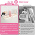 6-in-1 Set Pink Travel Baby Bottle Cleaner Kit Portable Brush with Drying Rack & Storage Case | Baby Travel Essentials