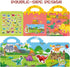 Reusable Sticker Book for Kids 2-4, 2 Sets Vehicle & Dinosaur Sticker Busy Book, Educational Learning Toys for Toddler