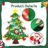 Max Fun DIY Felt Christmas Tree Set, 3.2Ft with 41 Ornaments for Kids Toddlers Home Wall Hanging Christmas Craft Kits