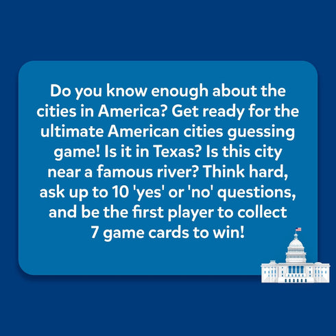 10 8, 9, 10 Skillmatics Guess in American Cities, Perfect for Boys, Girls, Kids, and Families Who Love Card Games