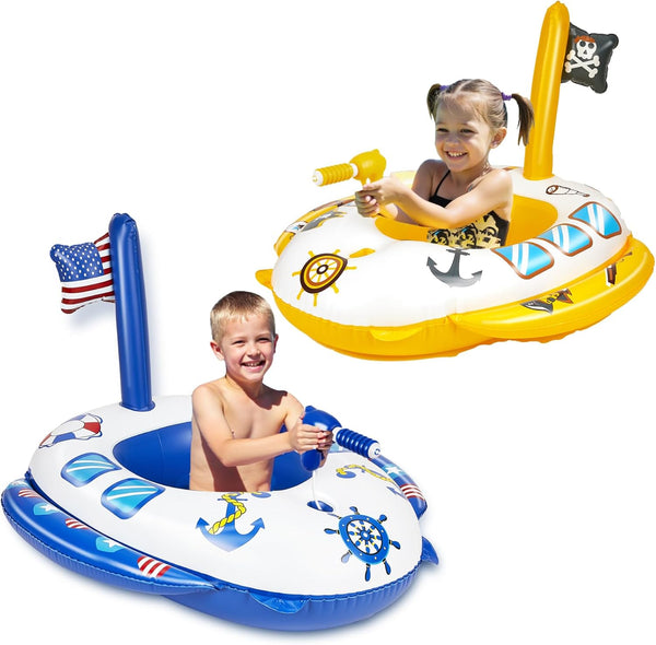Inflatable Pool Floats Kids - Pool Floaties Swimming Pool Navy Model with