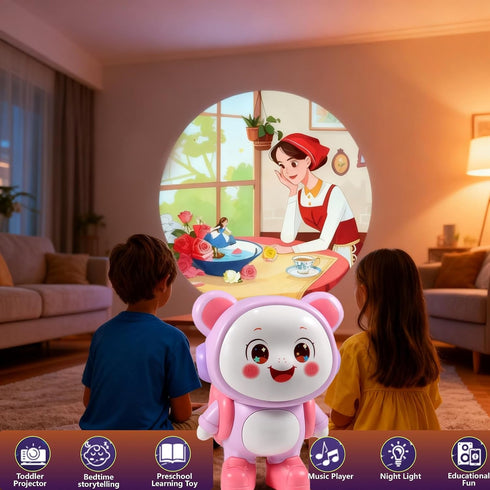26 Story Projector for Kids Bedtime Storytelling Projector with Clear Images & Adjustable Sound,Durable Early Learning