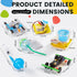 Verowit 6-in-1 8-12, 9 10 11 13 14 Set: STEM Home Lab Science Kit for Kids Age Boys & Girls Year Old Educational