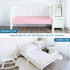 2-Pack, 52'' 28'' Girl Crib Sheets Fitted x for Standard Crib & Toddler Mattress, Soft and Breathable Material, Neutral