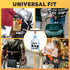 4pcs Stroller Hooks - Pushchair Clips, Multifunctional Hooks for Bags, Bike Car Storage (Brown Black)