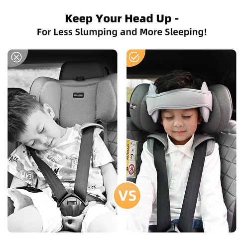 Car Head Support Toddle Car Neck Relief Baby Child Car Seat Adjustable Head and Neck Support Band - A Comfortable Sleep