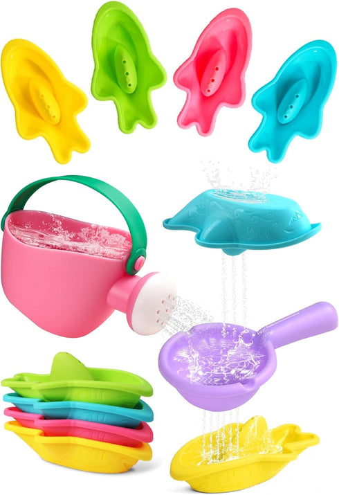 Fajiabao Bath Toys for Kids Ages 1-3 Toddler Bath Toys Mold Free