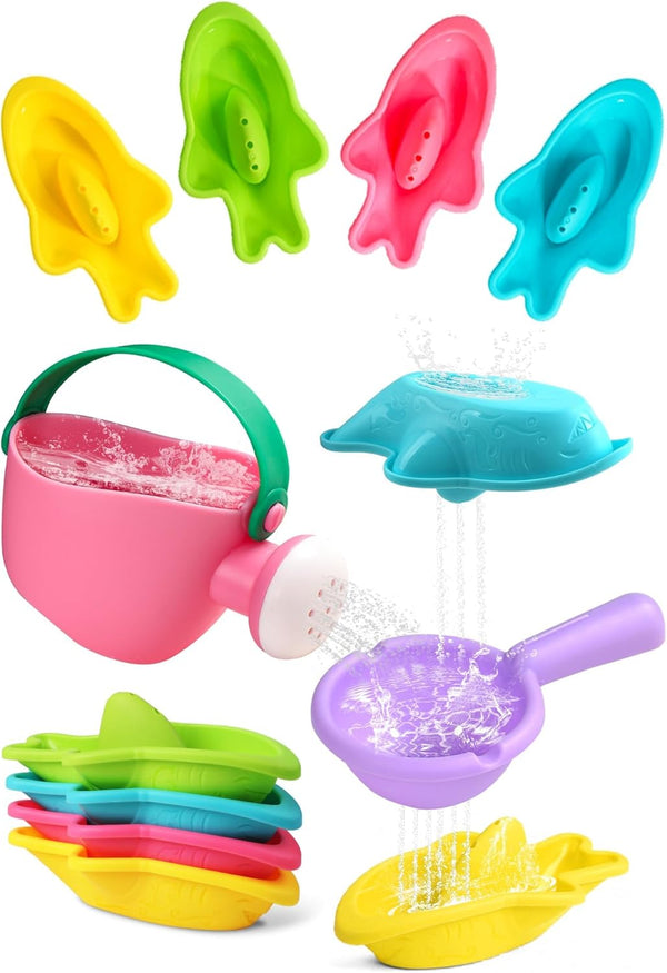 Fajiabao Bath Toys for Kids Ages 1-3 Toddler Bath Toys Mold Free