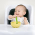 Olababy 100% Silicone Suction Bowl with Lid, Blueberry | Essential for Independent Feeding, Baby Led Weaning