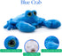 9 inches The Petting Zoo Crab Stuffed Animal, Gifts for Kids, Bright Eye Ocean Animals, Blue Crab Plush Toy