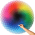 Moruska 1000 Piece Puzzles for Adults Teen - Gradient Color Rainbow Large Round Jigsaw Puzzle Difficult and Challenge