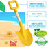 Amarlozn 16" Summer Beach Sand Shovels Toy for Kids, Jumbo Gardening Tool Kit, Sturdy Long Handheld Wooden ABS Plastic