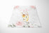 UnoCo Personalized Deer Baby Blanket, Baby Girl Blanket, Pink Floral Baby Blanket, Girl Woodland Crib Bedding, Fawn