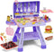New Upgraded Kids BBQ Grill Playset with Smoke, Sound&Light, Toy Grill for