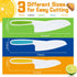 Montessori Toddler Knife Set, 3PCS Kids Safe Knives for Real Cooking, Toddler Friendly Kitchen Tools