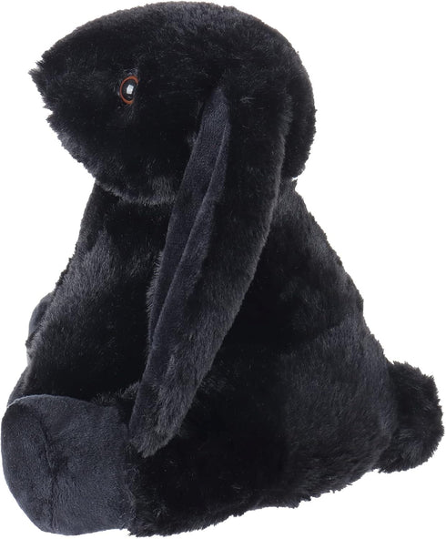 Apricot Lamb Toys Plush Bunny Rabbit, Stuffed Animal with Fluffy Soft Ears (Black, Small-8")