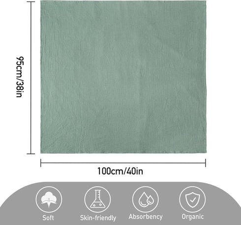 4-Pack 40 38 inches GLLQUEN BABY Muslin Swaddle Blankets for Girls Boy, Baby Blankets for Girl Boy, Newborn Receiving