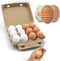 sportsvoutdoors 12pcs Wooden Fake Eggs, 2-Color Wooden Easter Eggs, DIY Kitchen Pretend Game