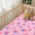 52" 28" Baby Fitted Crib Sheet Soft Microfiber x Crib Mattress Sheet for Girls Breathable Baby Bedding with Strawberry