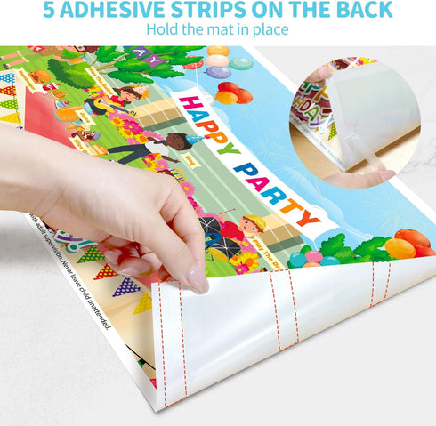 LeafEase 5 40-Pack, 12x18 Inches Disposable Placemats for Baby & Toddler, Place Table Mats Travel Eating Essential