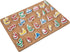 1 Set Wooden Arabic Alphabet Puzzle, Children's Montessori Educational Hand Grip Puzzle Game for Kids
