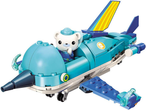Building Block Ocean Adventure Octonauts GUP-R Sailfish Vehicle & Barnacles, 116pcs Set for Age 6+ (No Package Box)