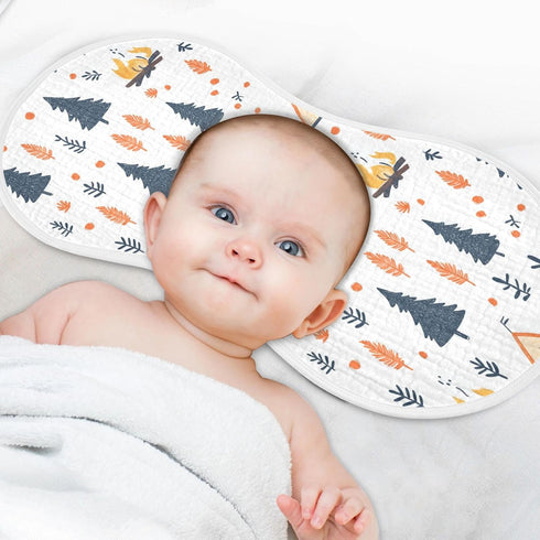 siphylline Set 2, 22x11in Camping Cotton Burp Cloths Baby Soft Touch Baby spit up Rags for Babies boy and Girl