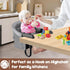 37 lb 6-36 Portable Hook-On Baby High Chair with Clip-On Design & Weight Capacity | Foldable Travel & Home Use