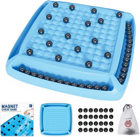 Magnet Game, Magnet Chess Game for Kids 8-12 with 28pcs, Magnetic Board