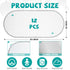 12 Pack Chumia Baby Waterproof Changing Pad Liners Portable Baby Changing Mat Soft Flannel Cotton Reusable Table Cover