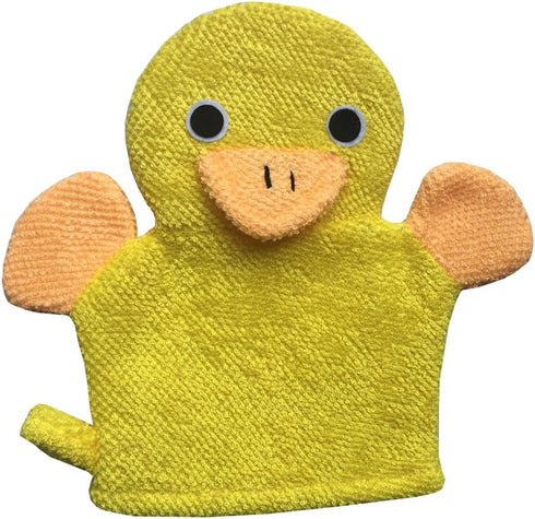 Cute Baby Kids Bath Sponge/Mitt/Glove Set of 4 - Cartoon Rabbit/Frog/Duck/Bear