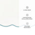 28" 52" 16" Lush Decor Coastal Chic Scalloped Edge Baby Crib Skirt Single W x L + Drop Blue - White Crib Skirt - Baby