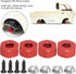 VGEBY 4pcs Wheel Hub Hex Adapter, 5mm to 12mm Hex Combiner for D12 1/10 RC Trucks (Red) Car Model Accessory