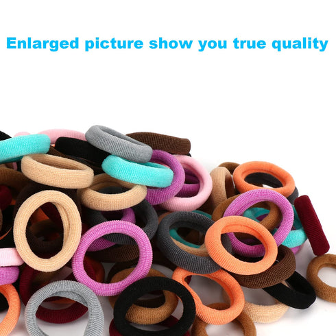 Toddler Hair Ties, Kids Hair Ties, Small Hair Bands, Girls Elastic Ponytail Holders, Diameter 0.97 Inch